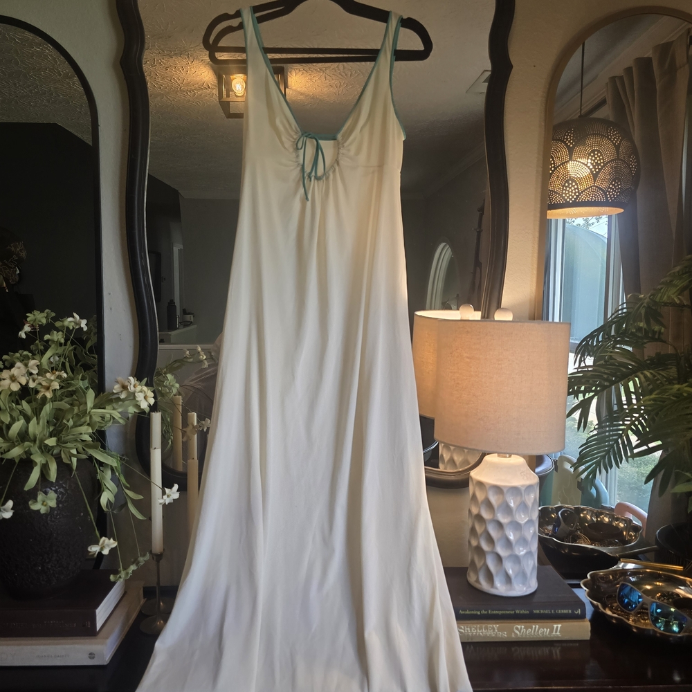 Vanity Fair Cream Chemise with Blue Accents